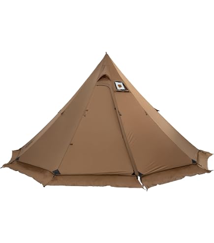 Amazon.com : Ultralight Black Tent 4 Person Tipi Hot Tent with